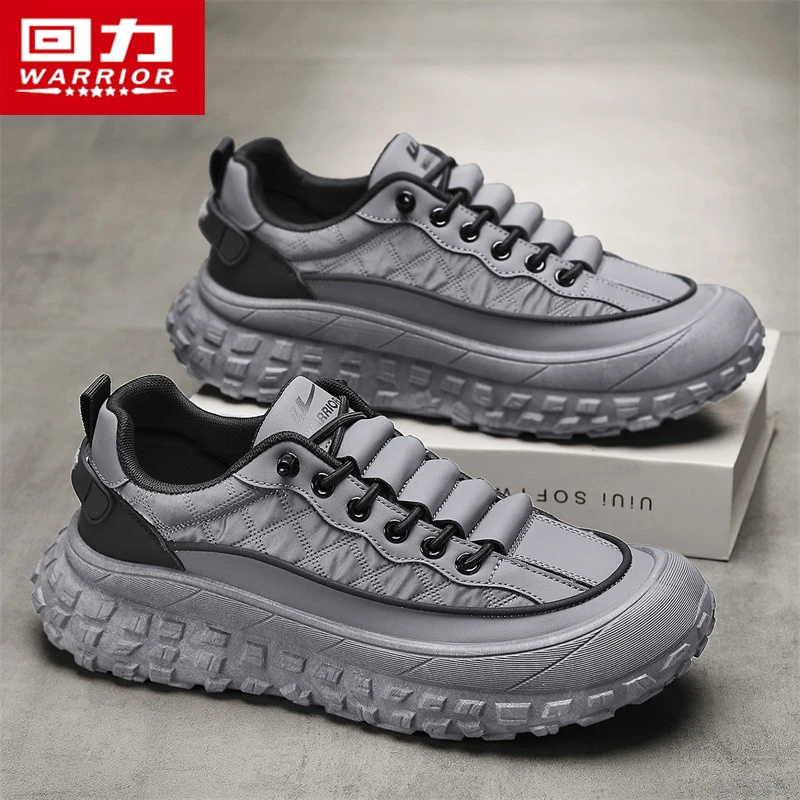 回力男鞋2025新款冬季皮面防水潮流爆款男士休闲百搭厚底运动潮鞋