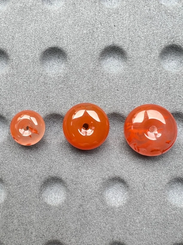 X36南红冰飘花平安扣配饰13-18-19（尺寸可选）