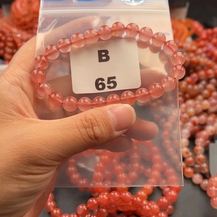 南红玛瑙未镶嵌多样性发货默认微瑕称重8mm