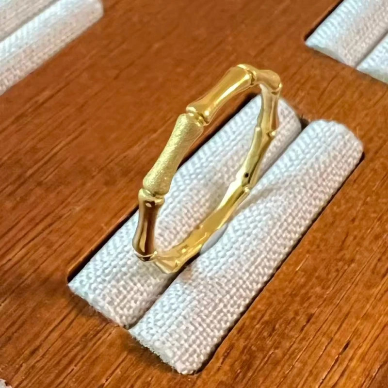 克重0.42 16号 竹节戒指 足金999
