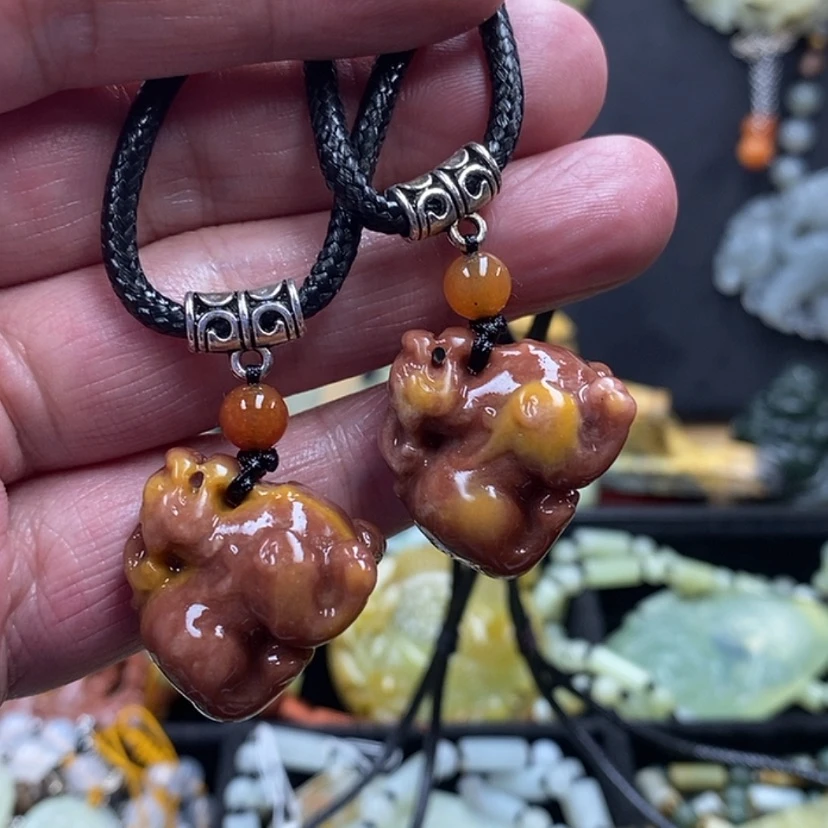 【闪购商品】岫玉岫玉吊坠未镶嵌精***米