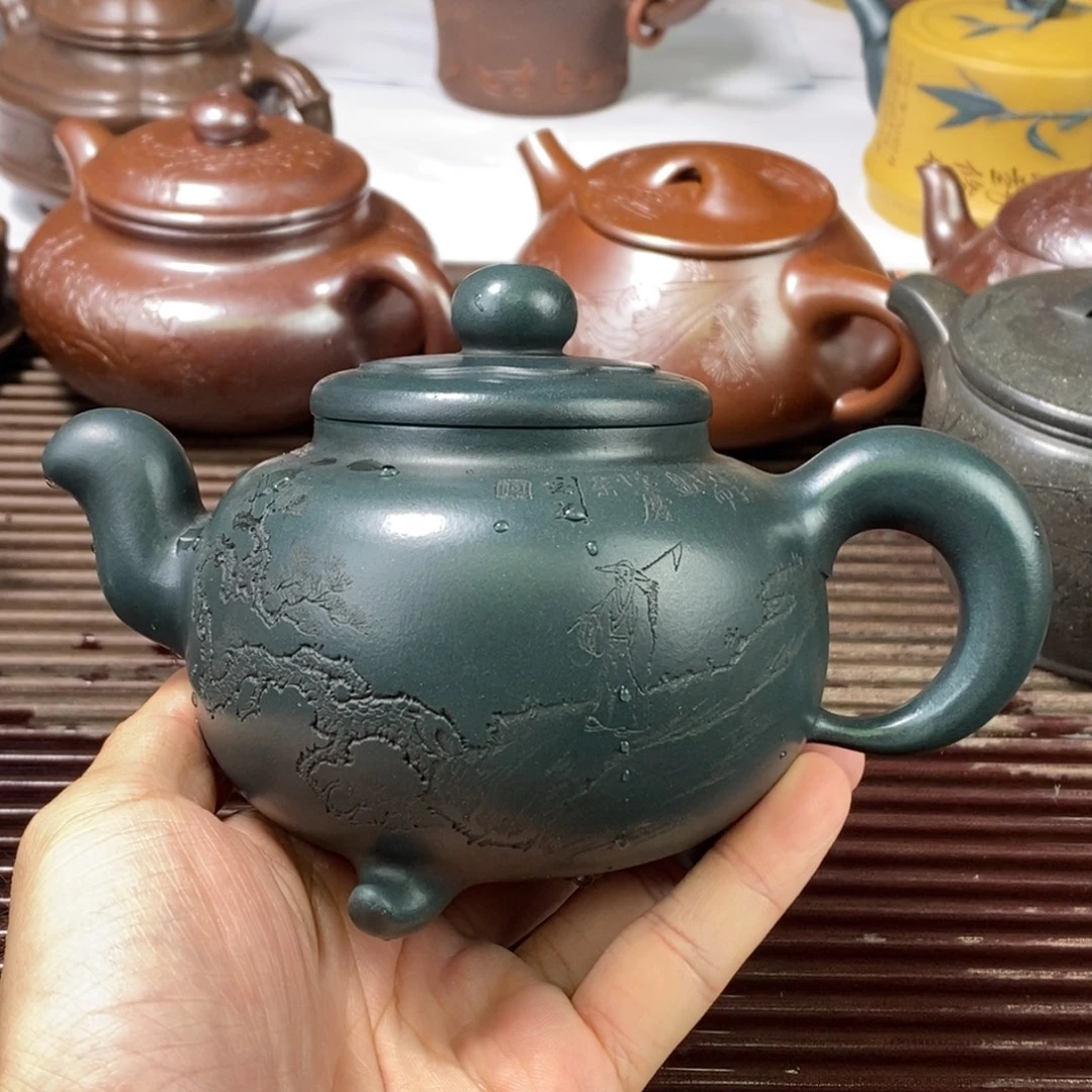 月***头紫砂茶壶白定5 孤品处理价