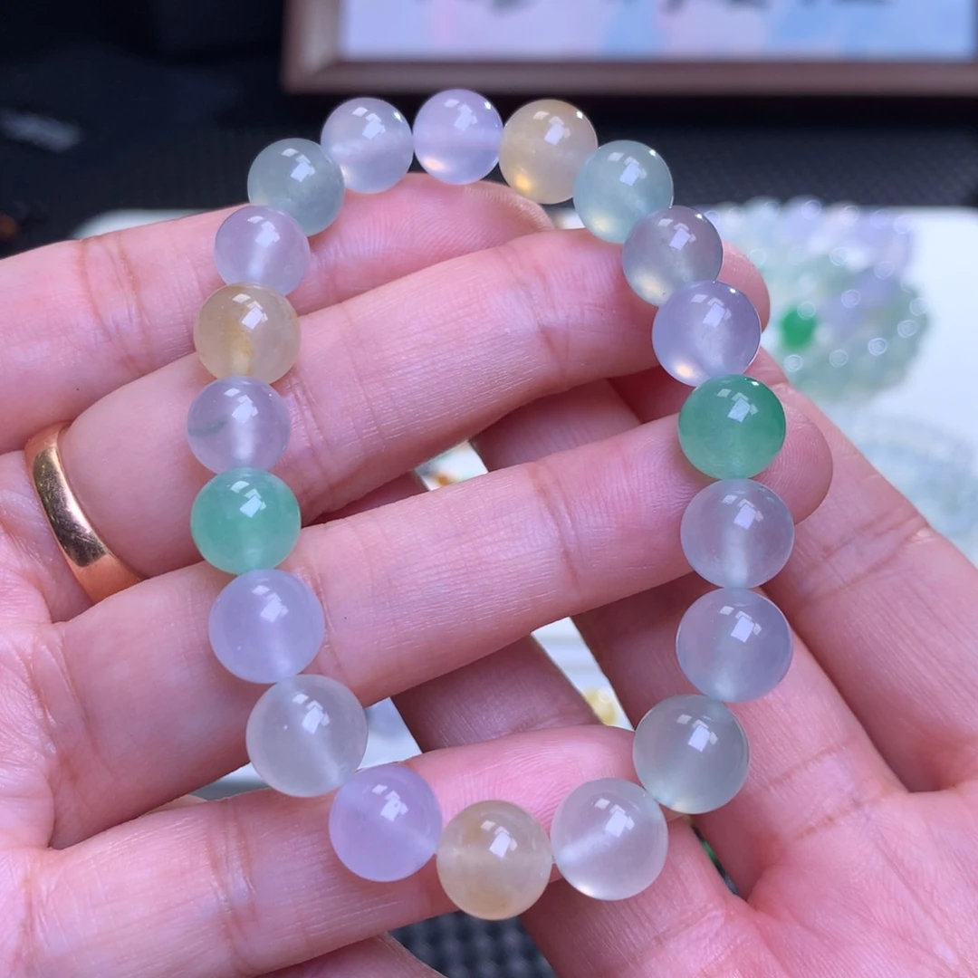 手链翡翠未镶嵌翡翠手串卡9