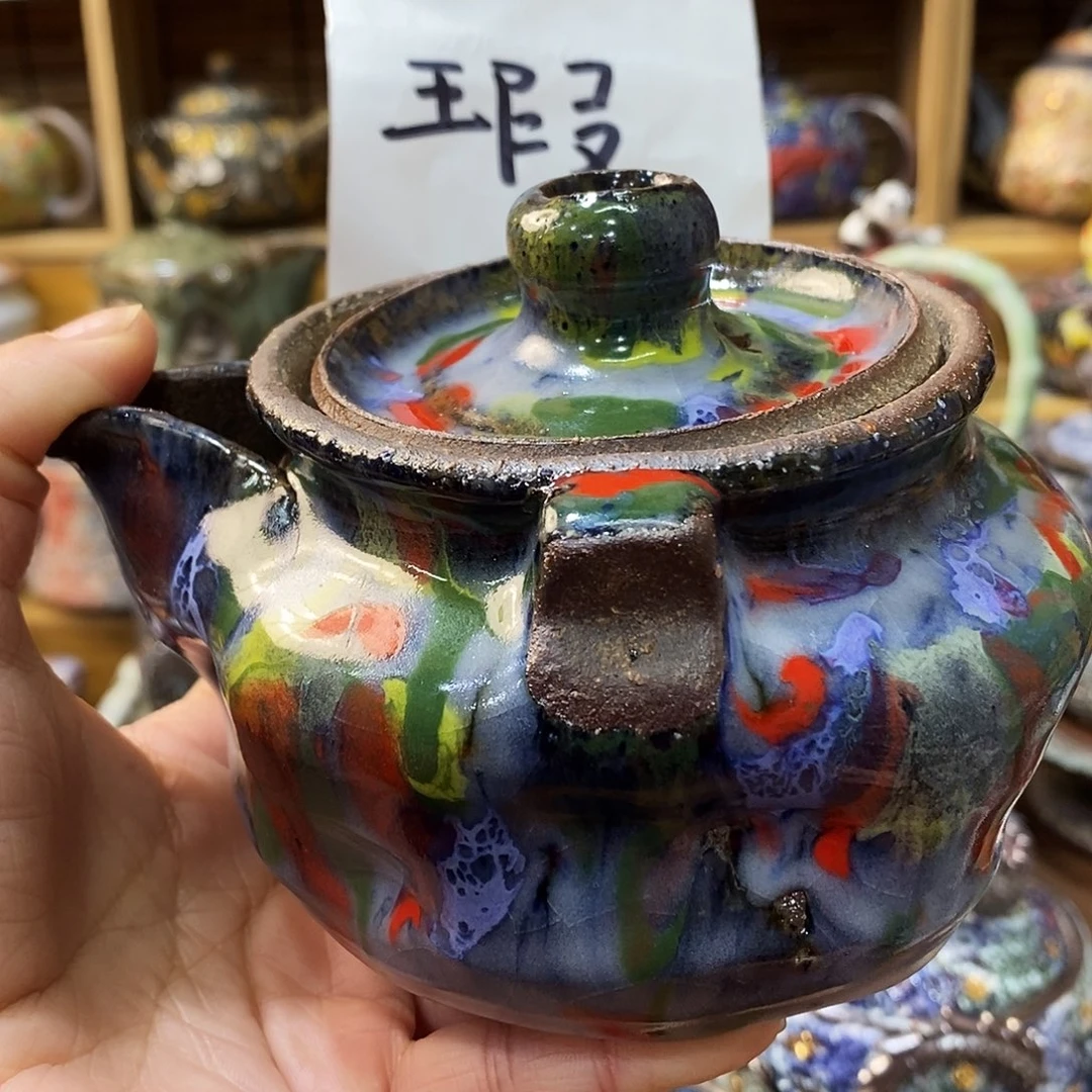 粗陶柴烧志野茶器