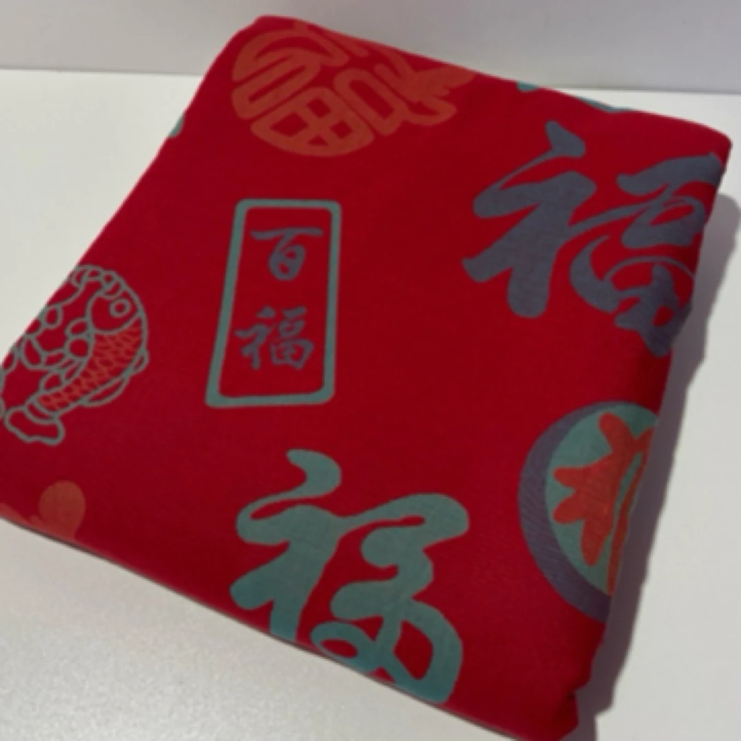 （平安福床单）纯 棉 双层纱高端婚庆 新年款