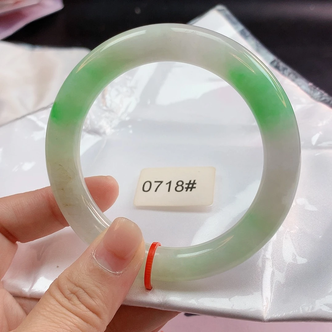 翡翠手镯未镶嵌57圈圆0715