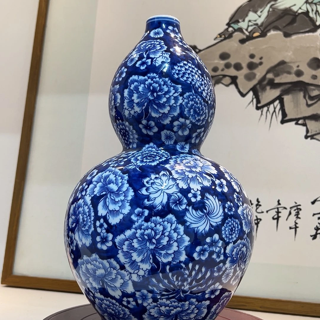 摆件陶35cm万花葫芦