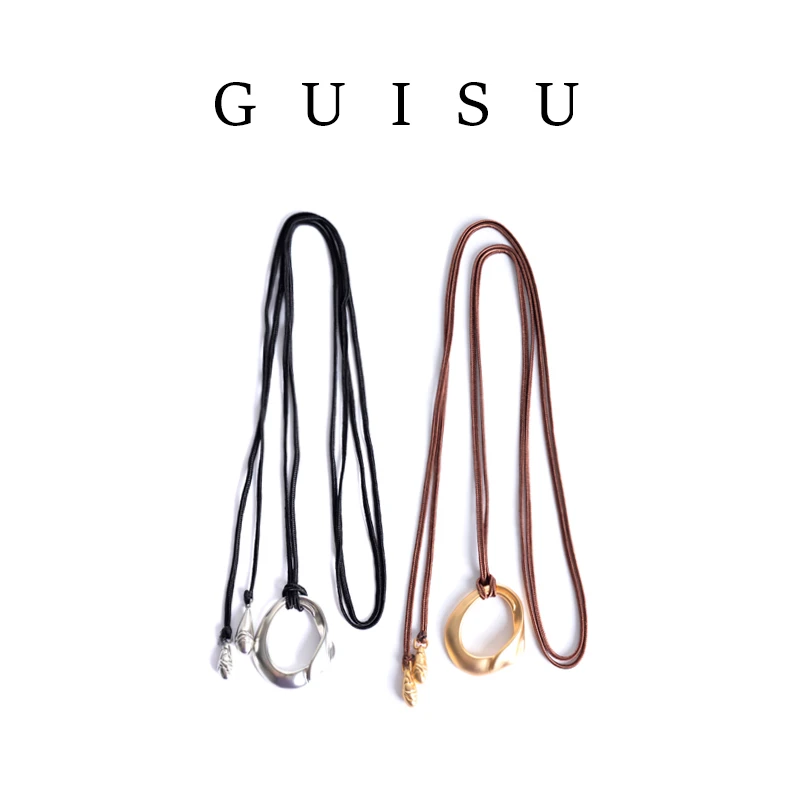 铜合金棉绳项链 瑰素/时尚凝结项链百搭复古简约挂脖SAD202880