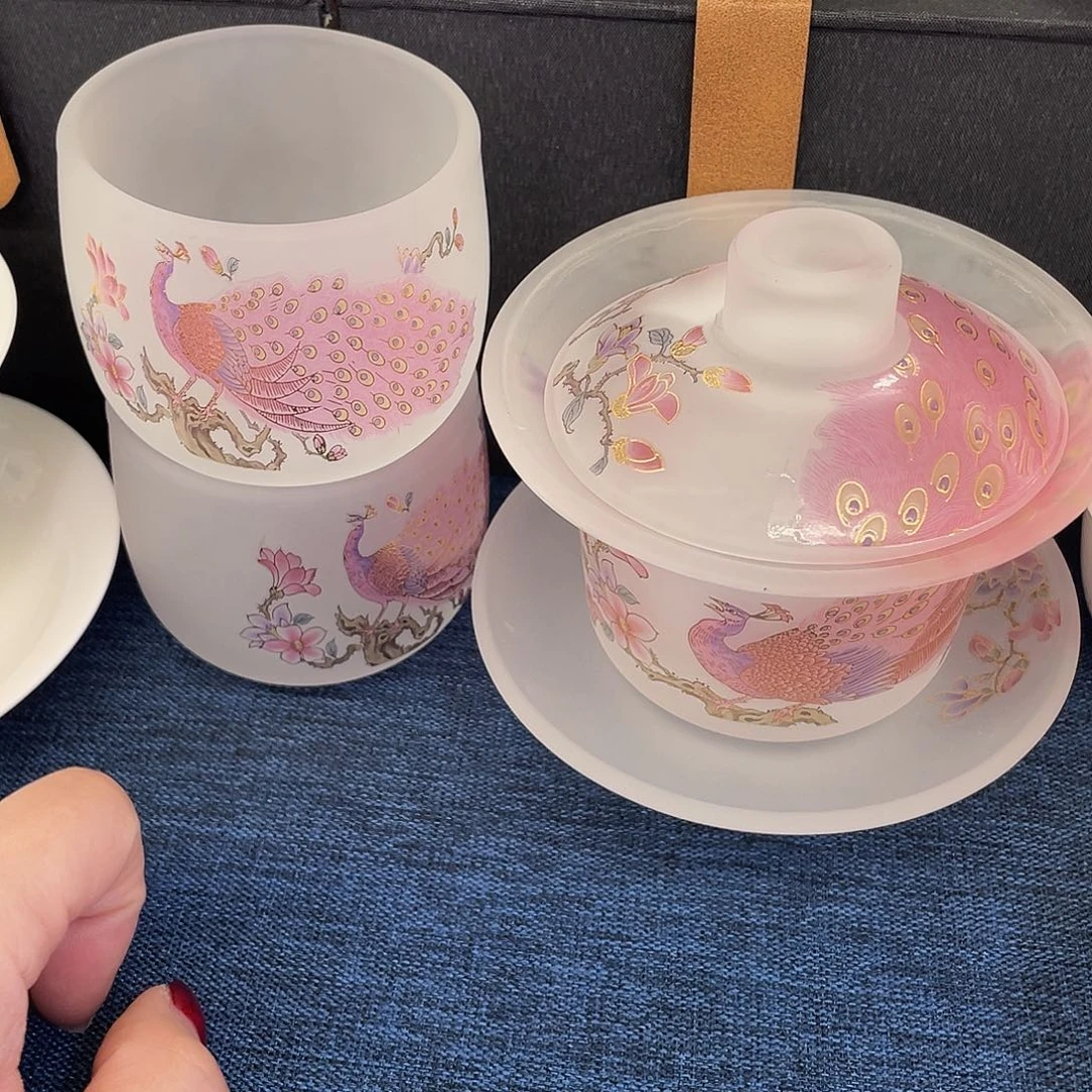 陶景德陶瓷盖碗茶具