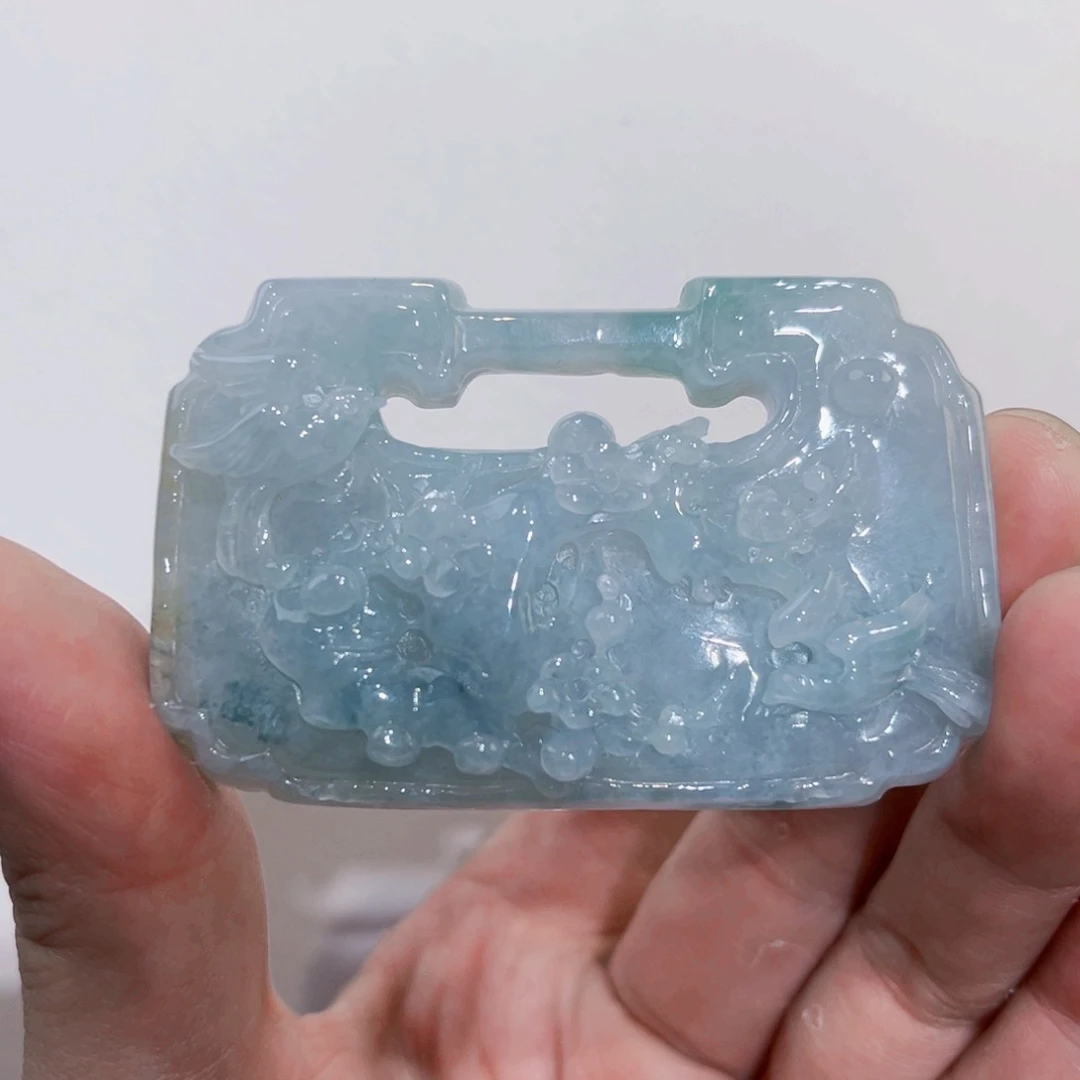 翡翠未镶嵌吊坠(赠链)代编织