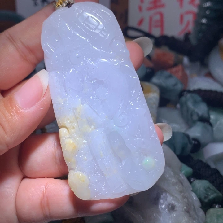 翡翠未镶嵌颈饰保真天然A货翡翠