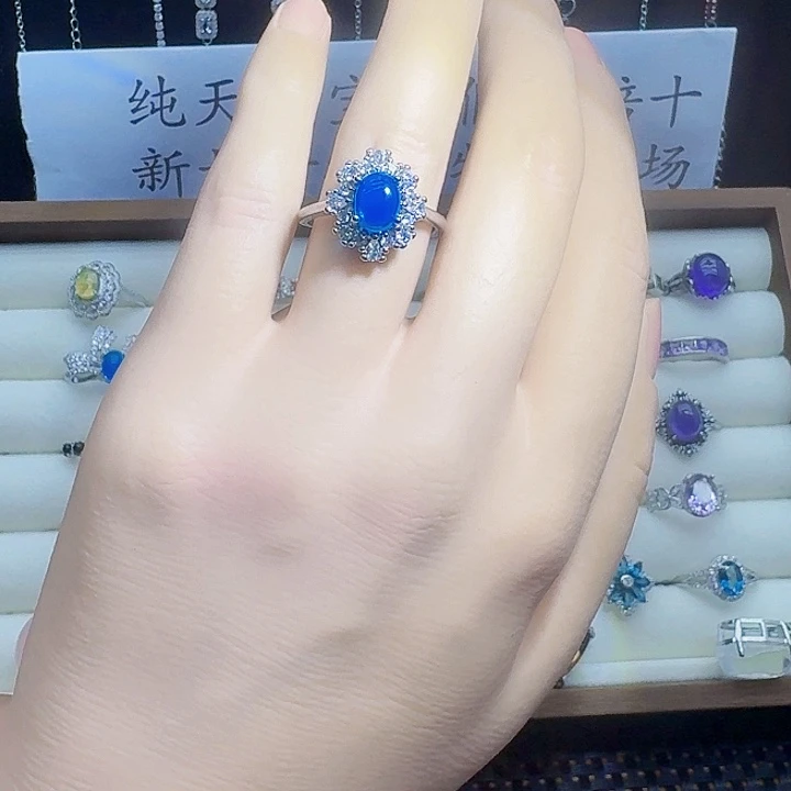 欧泊银S925镶嵌戒指