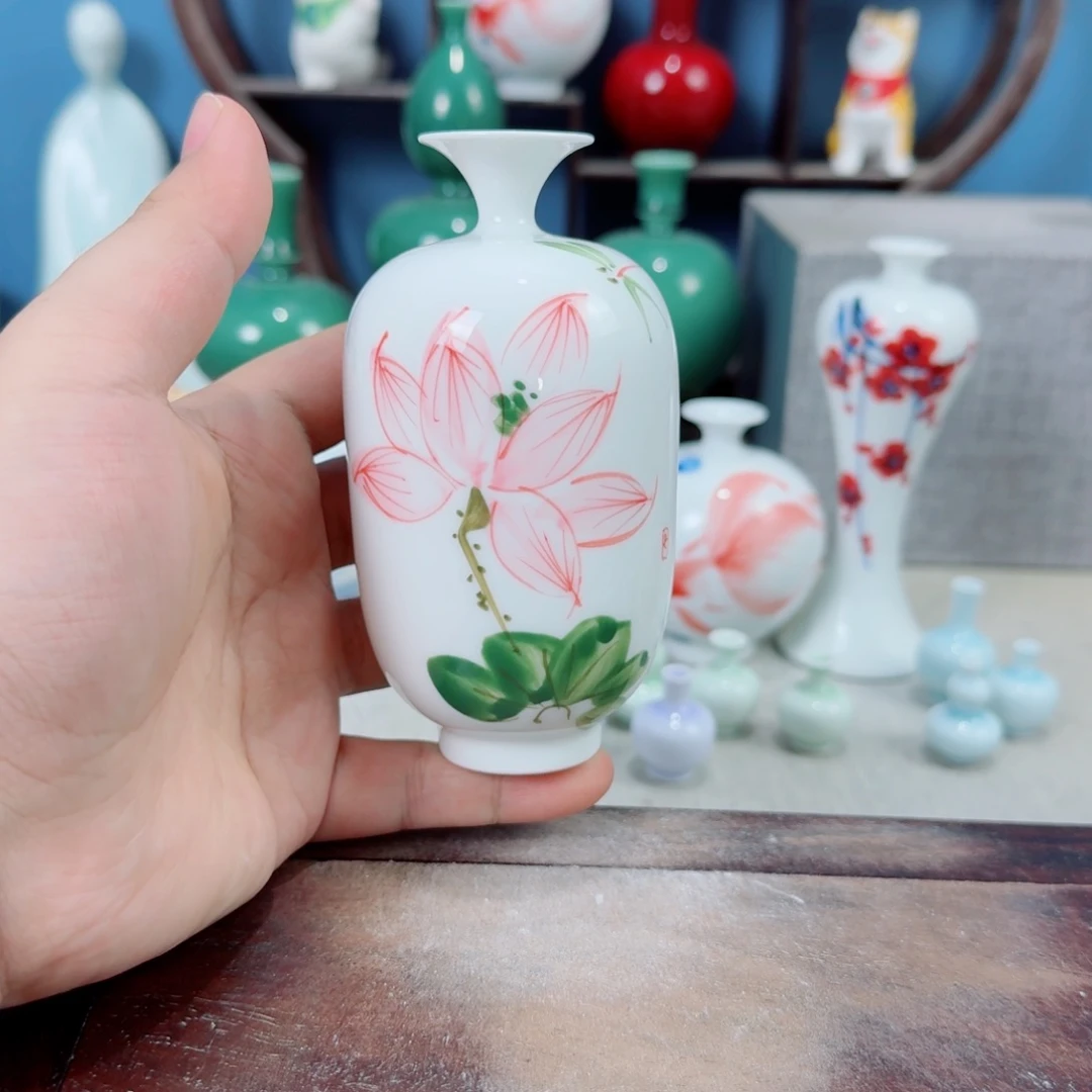 陶瓷手工小花器摆件
