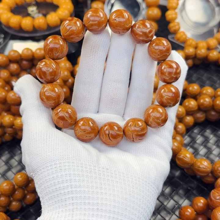 桃核手串笑**生龙纹16尺寸