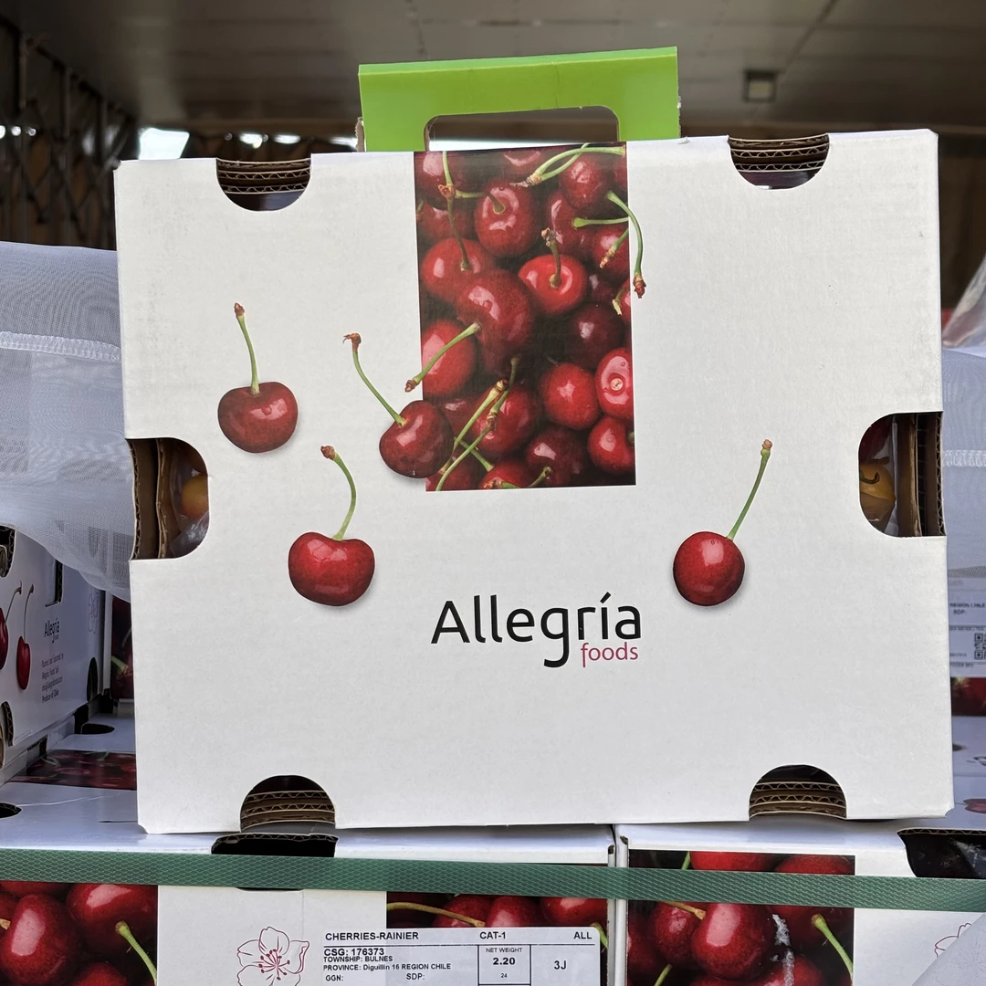 【空运科迪亚4JD】5斤原箱智利车厘子脆甜多汁包邮 内附果径卡
