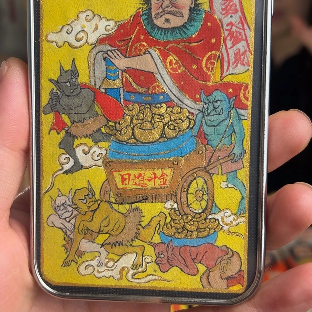 宫***爱纯手绘钟馗文创画