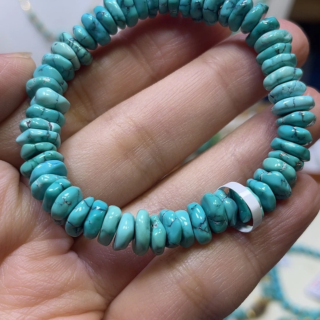 绿松石未镶嵌藏扣单圈