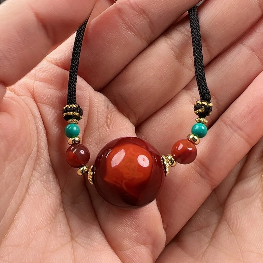 南红玛瑙锁骨链未镶嵌