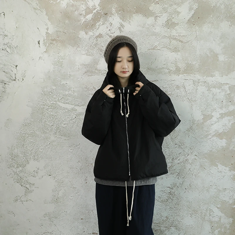 尘染·95%西伯利亚鹅绒·杜邦三防面料鹅绒服轻薄保暖连帽羽绒服