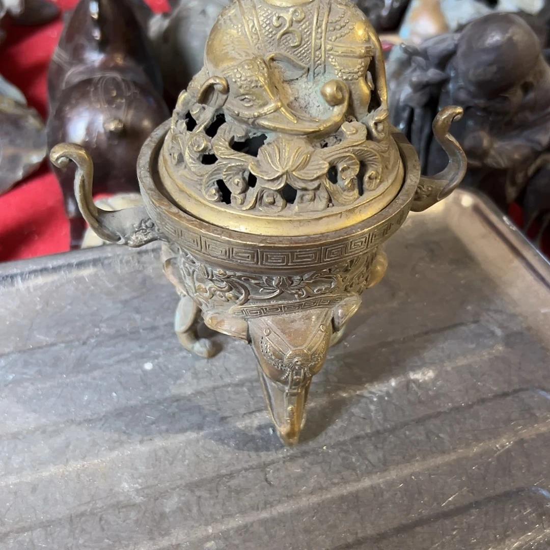 r***i黄铜摆件，文房摆件工艺品