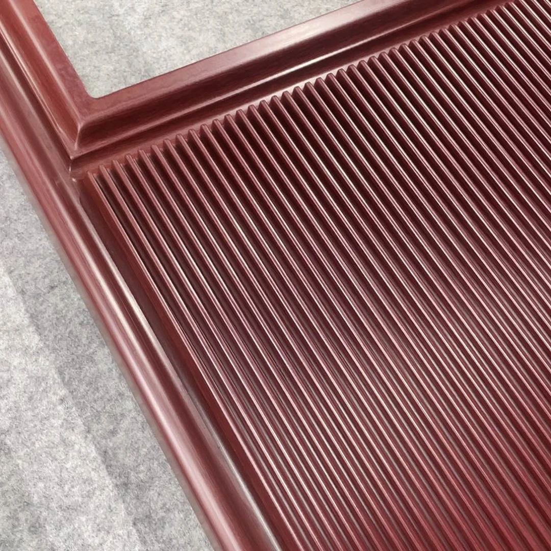 执***生电木茶盘紫檀色框架90505