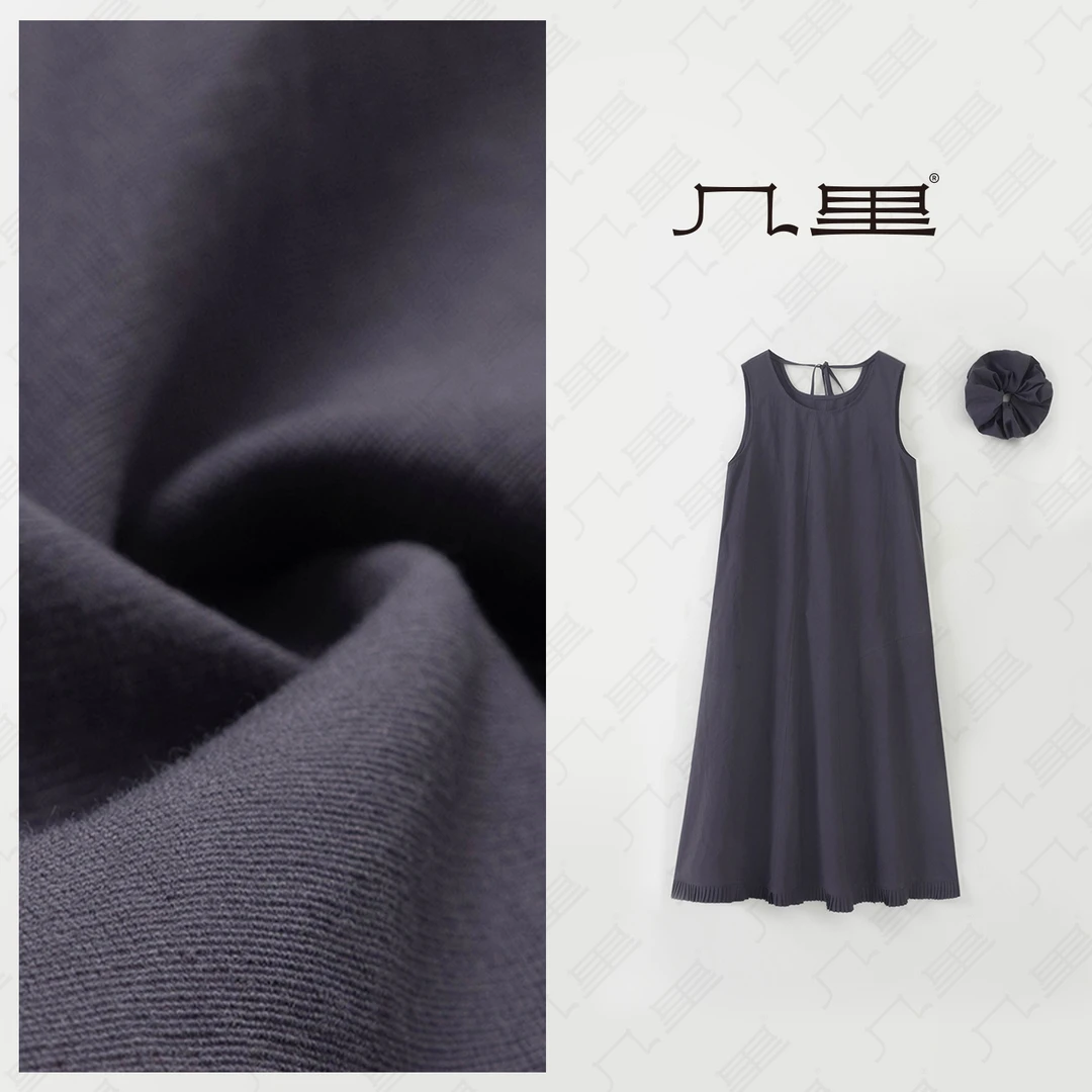 几里与麻 小众精致绝美连衣裙配头饰 裙长105 胸围98 2052849