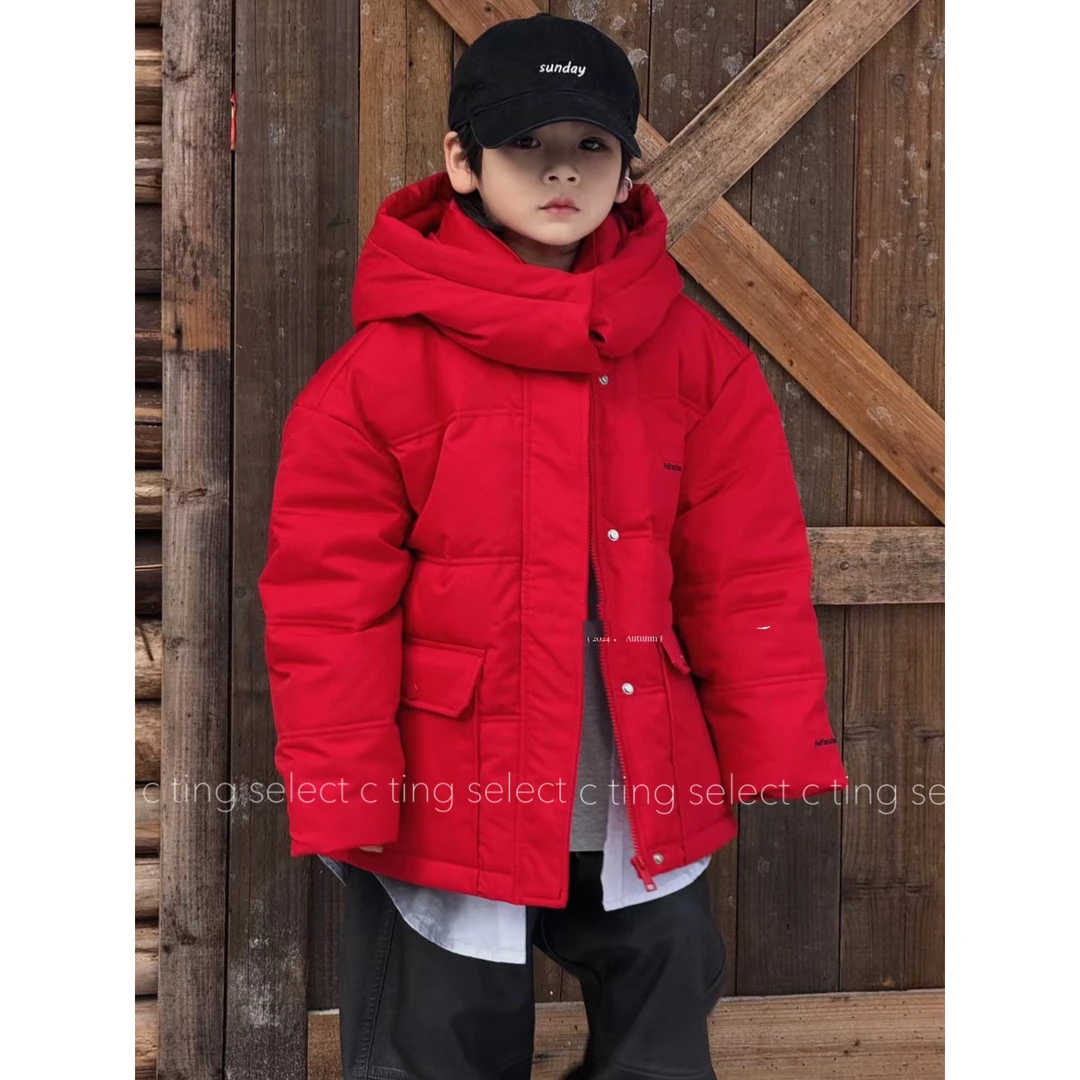 【C TING】2024冬季新款韩版设计师亲子装童装羽绒服外套-9023