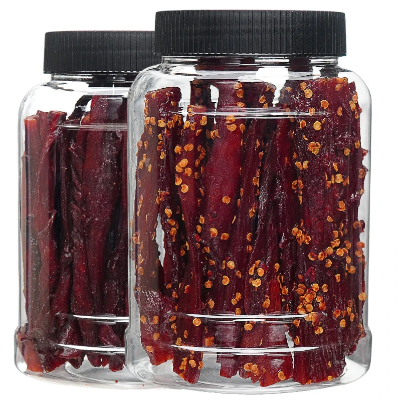 鸡肉干250g罐装 香辣 和五香味风干香辣味风干烧烤即食保质期