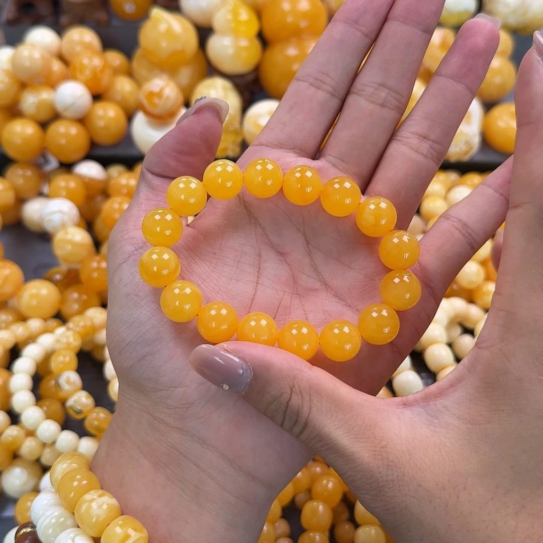 蜜蜡未镶嵌珠宝奇石同料13mm