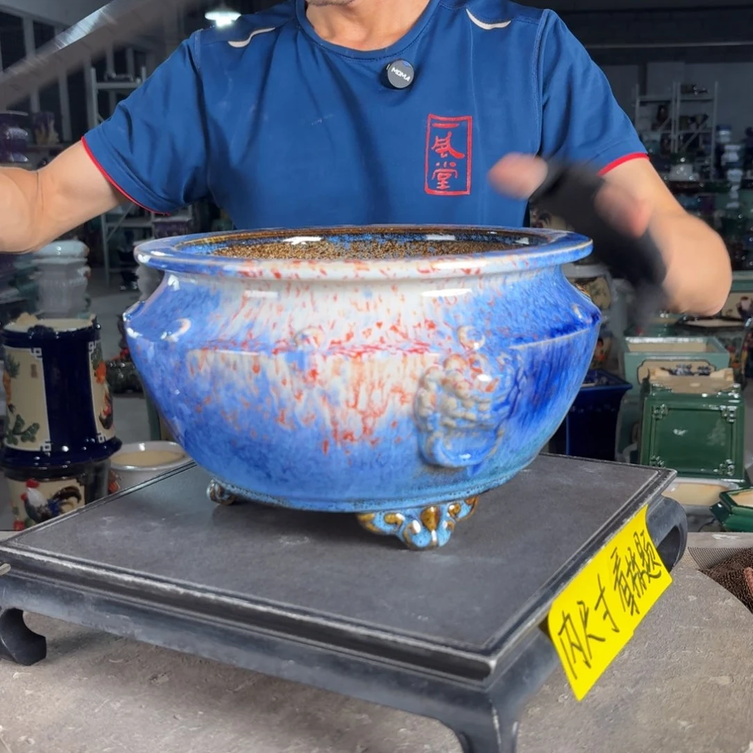 一风堂石湾花盆 内20*12