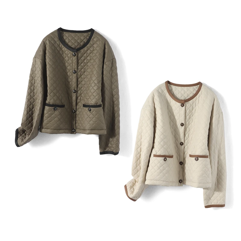 28966【画系列】名媛保暖压缩棉衣棉服外套22D5063