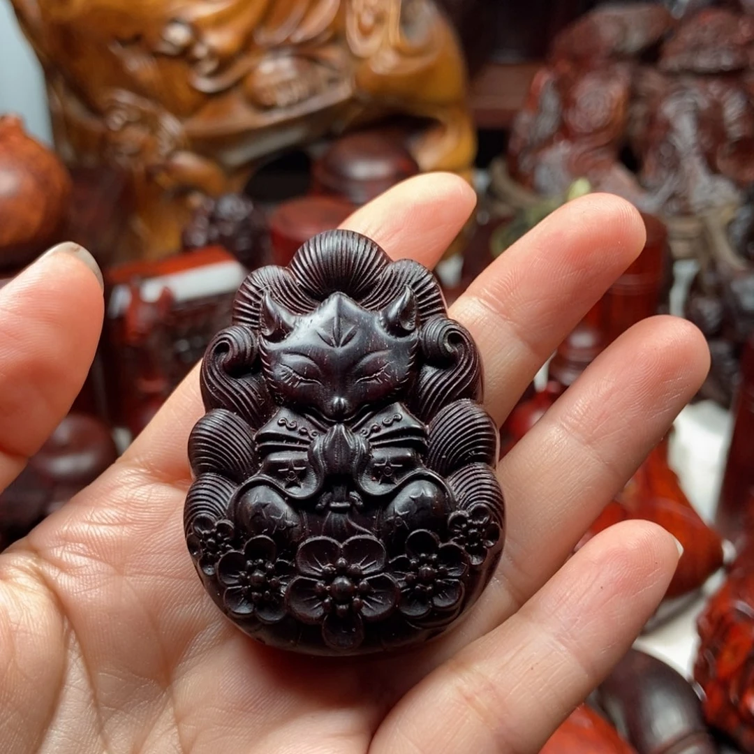 小叶紫檀把件随**云