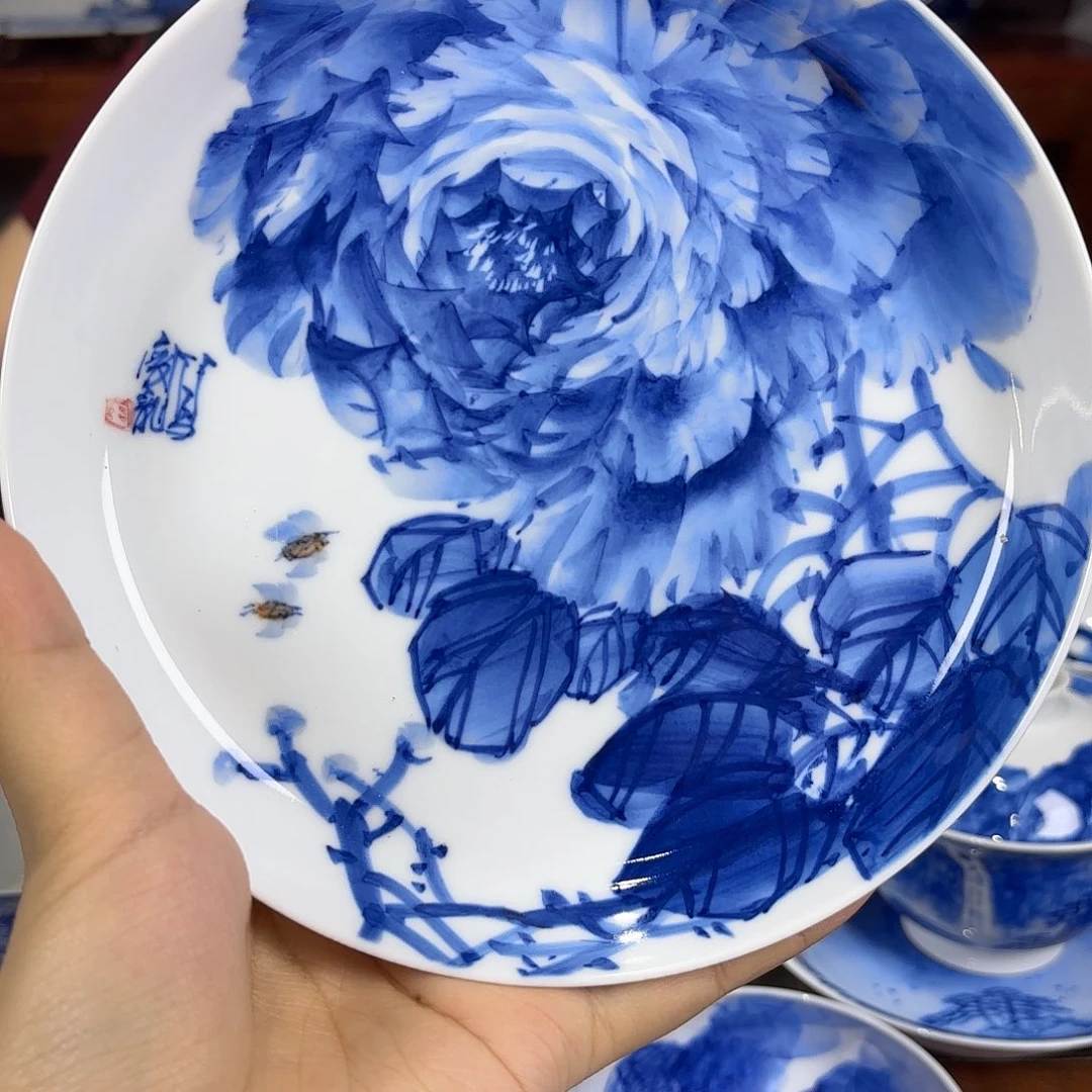 国一王老师手绘牡丹