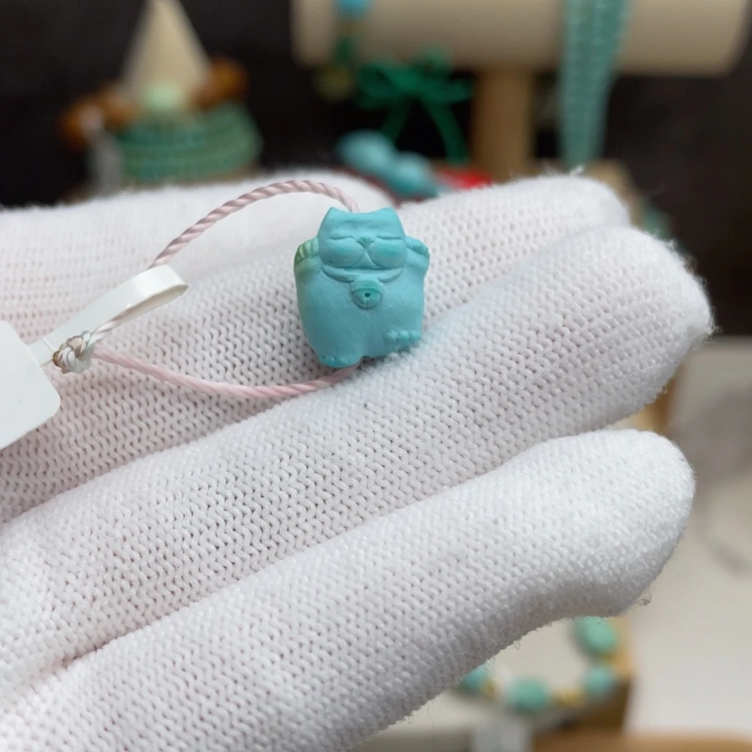 未镶嵌绿松石高蓝猫猫