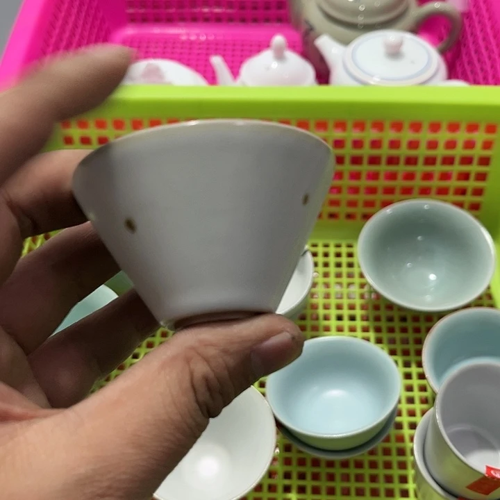 用***6茶具默认微瑕瓷器、茶具、壶、摆件，介意勿拍