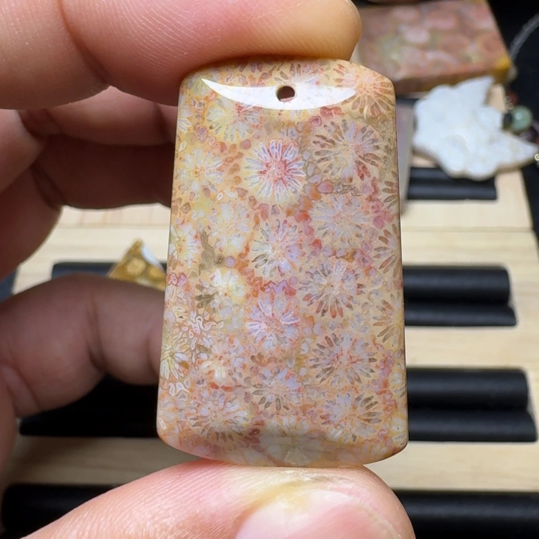 未镶嵌纯天然色有机玉石保真色硅化玉