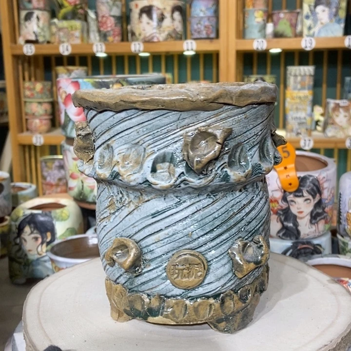 红陶景德镇艺术手绘作品