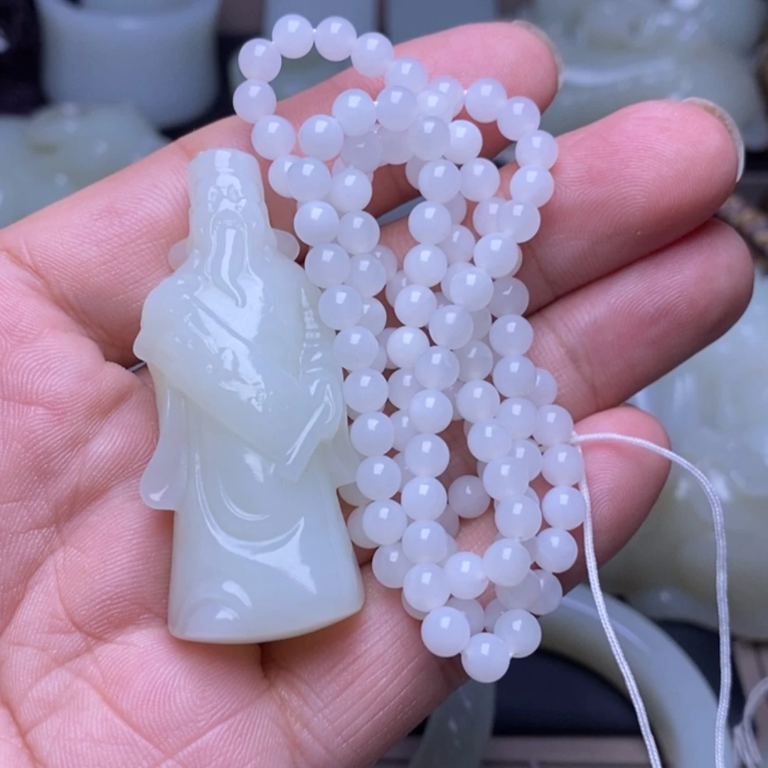 【闪购商品】和田玉未镶嵌颈饰王*宇