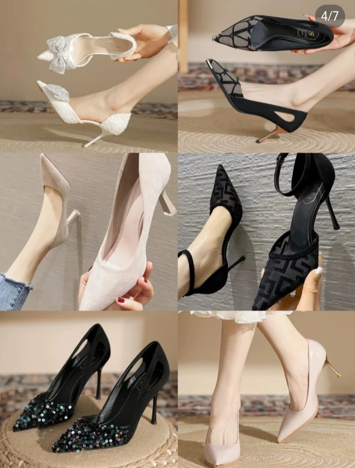 罗莎高端气质女神高跟鞋