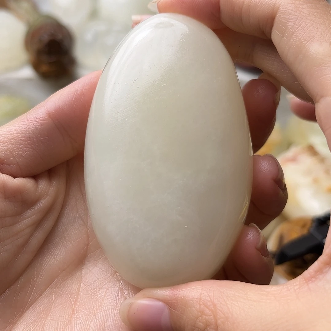 石材方解石手把摆件不退换原石