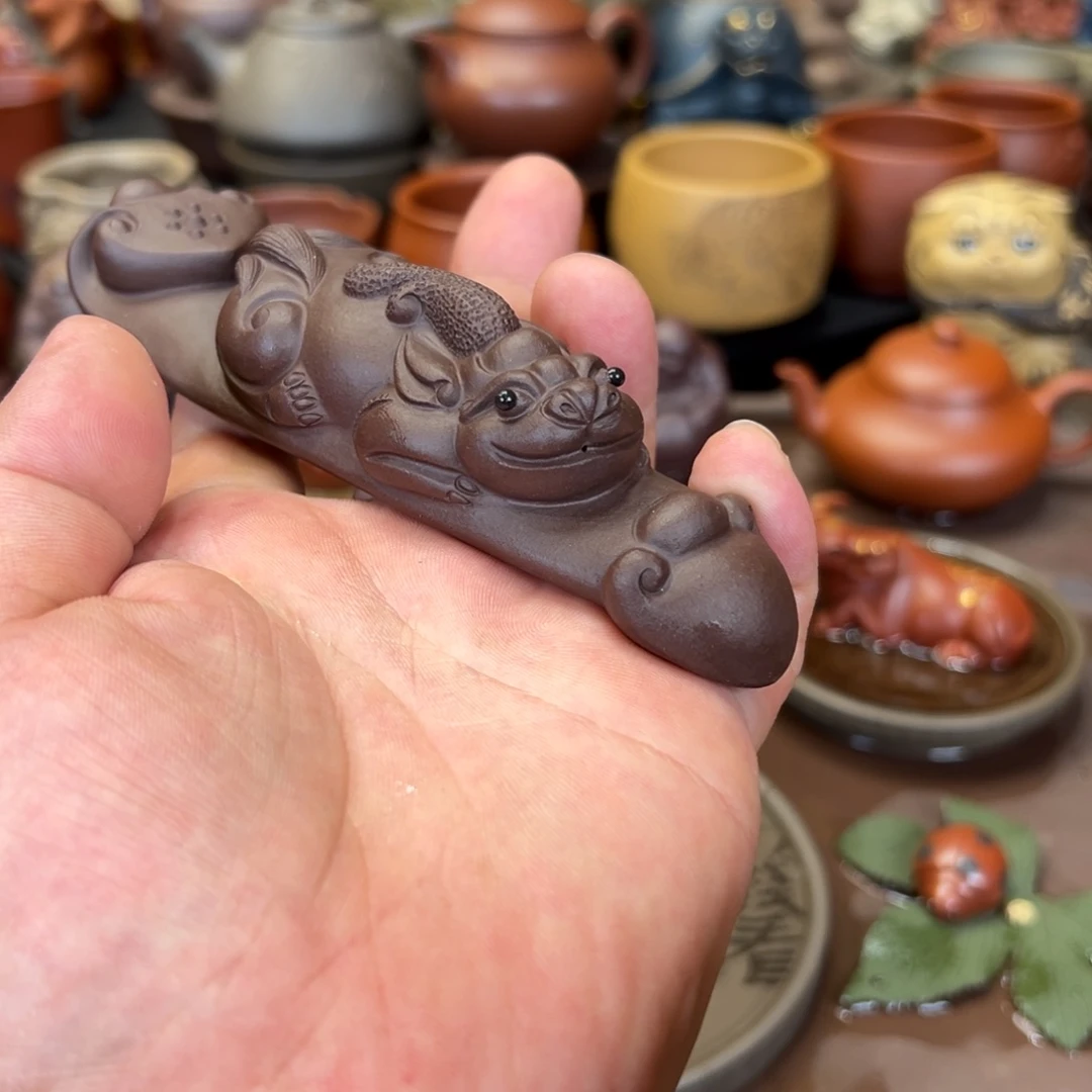 紫砂茶宠紫砂貔貅 微瑕