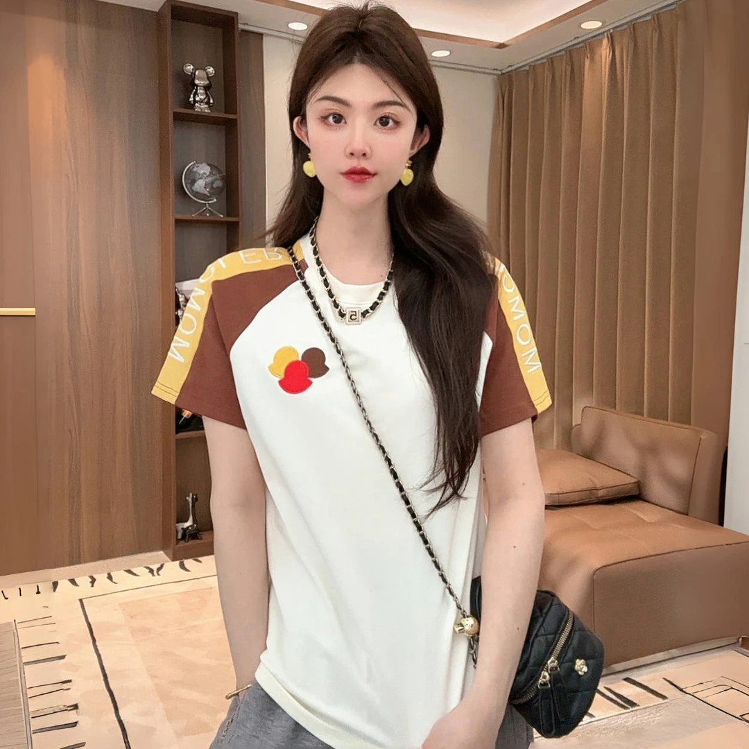 【现货】媛媛SOYFSD-2025年新款短袖上衣时尚休闲百搭显瘦C235
