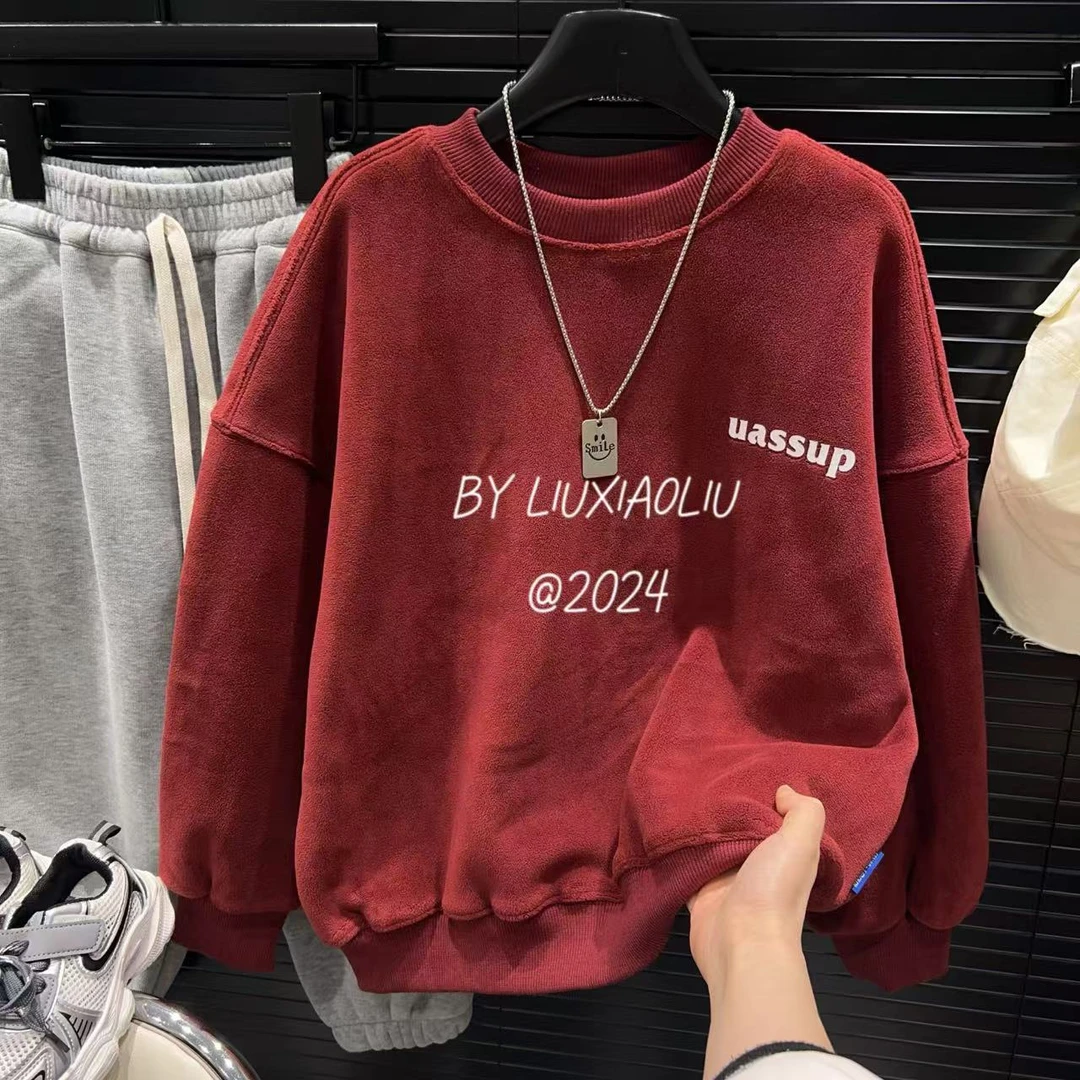 杭州六小六正版 BY LIUXIAOLIU冬季儿童双面奥粒绒卫衣15098