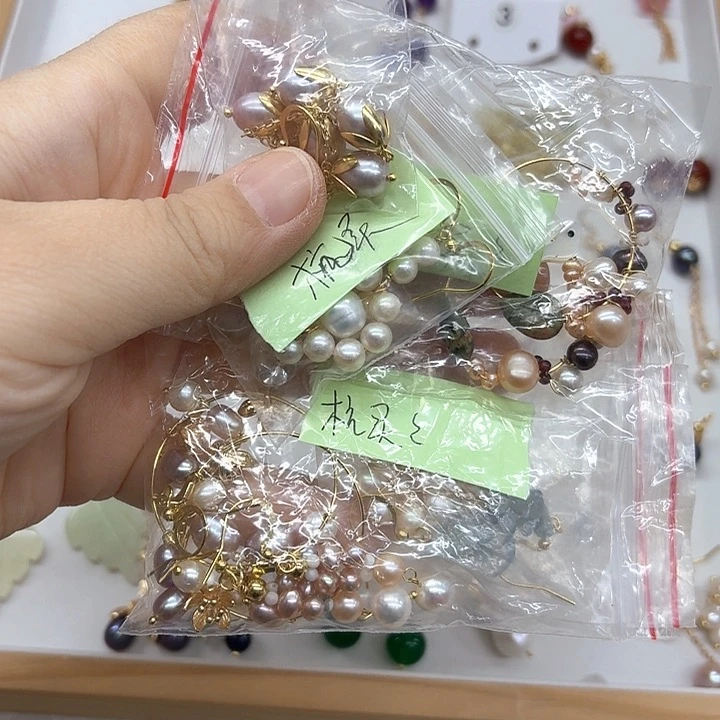 淡水珍珠发饰银S925镶嵌