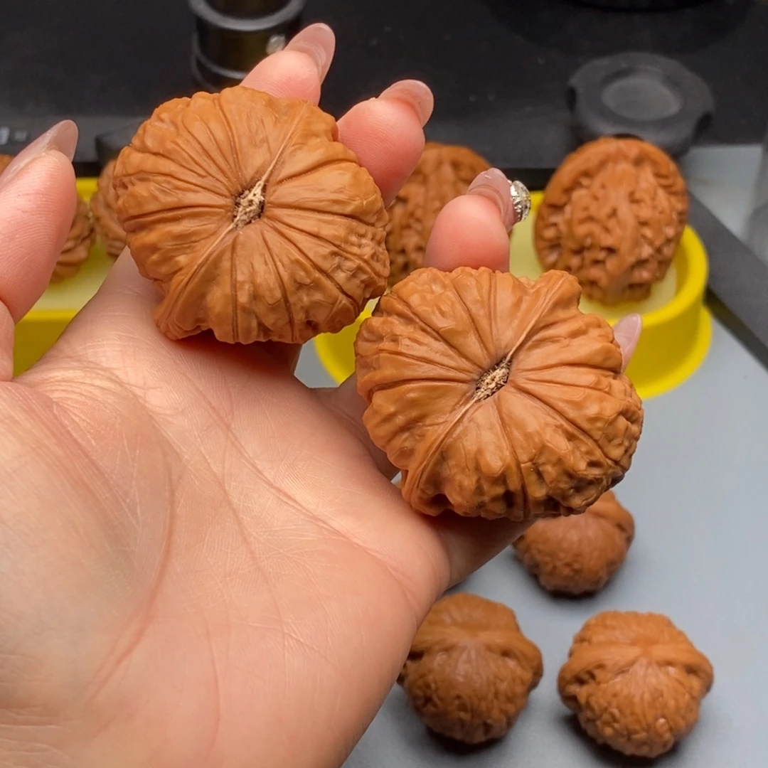 文玩核桃把件45南瓜墩