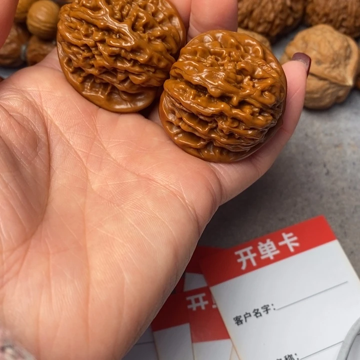 把件文玩核桃四座楼