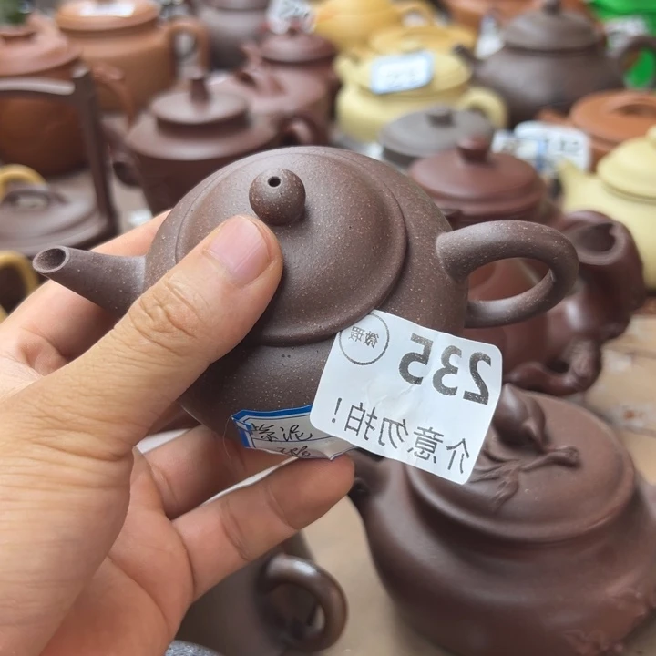 茶壶紫砂紫泥水平150左右瑕疵