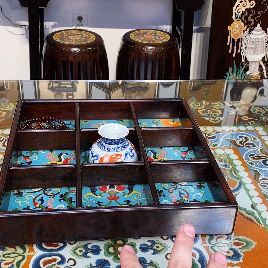 红酸枝木类成套家具大红酸枝托盘