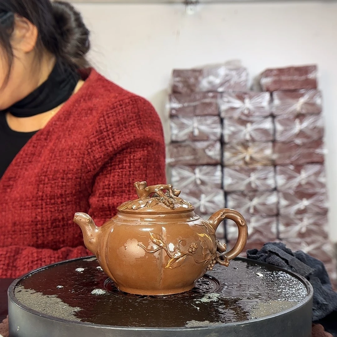 茶壶紫砂原矿紫砂泥底槽青