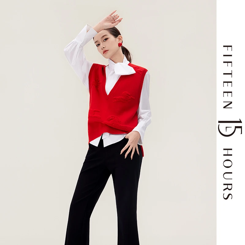 15小时早春时尚百搭新品节日穿搭马甲HM1008B